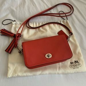 COACH Penny Leather Crossbody Bag